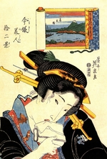 Eisen, Keisai - From the series The Beauties of Tokaido