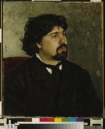 Repin, Ilya Yefimovich - Portrait of the artist Vasily Surikov (1848-1916)