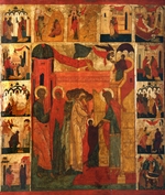 Russian icon - The Entry of the Most Holy Theotokos into the Temple