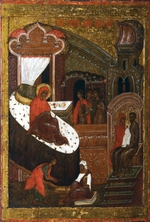 Russian icon - The Nativity of the Virgin