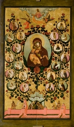 Ushakov, Simon (Pimen) Fyodorovich - Apotheosis of the Virgin of Vladimir (The Genealogical Tree of the Muscovite State)