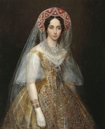 Makarov, Ivan Kosmich - Portrait of Grand Duchess Maria Alexandrovna (1824-1880), future Empress of Russia