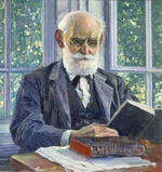Nesterov, Mikhail Vasilyevich - Portrait of the physiologist, psychologist, and physician Ivan P. Pavlov (1849-1936)