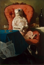 De Dreux, Alfred - Pug Dog in an Armchair