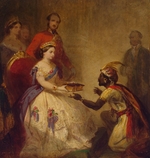 Barker, Thomas Jones - Queen Victoria Giving the Bible to an African Chief