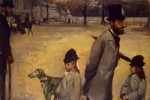 Degas, Edgar - Place de la Concorde (Viscount Lepic and his Daughters Crossing the Place de la Concorde)