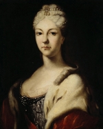 Nikitin, Ivan Nikitich - Portrait of Grand Duchess Natalya Alexeevna of Russia (1673-1716), sister of tsar Peter the Great