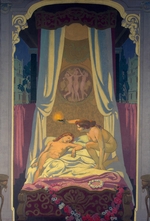 Denis, Maurice - The Story of Psyche (Panel 3. Psyche Discovers that Her Mysterious Lover is Eros)