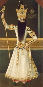 Mihr Ali - Portrait of Fath Ali Shah Standing (1797-1834)