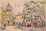 Signac, Paul - Square of the Hotel de Ville in Aix-en-Provence