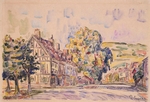 Signac, Paul - Street with a Frame House in Normandy