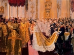 Tuxen, Laurits Regner - The wedding of Tsar Nicholas II and the Princess Alix of Hesse-Darmstadt on November 26, 1894