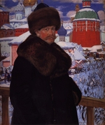Kustodiev, Boris Michaylovich - Self-Portrait
