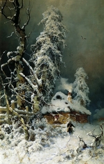 Klever, Juli Julievich (Julius) von, the Elder - Winter landscape with a country house