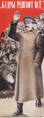 Klutsis, Gustav - Cadres decide everything. (I. Stalin) (Poster)