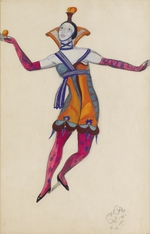 Sudeykin, Sergei Yurievich - Costume design for the play The Venetian Madcaps by M. Kuzmin