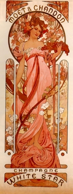 Mucha, Alfons Marie - Advertising Poster for the Moet & Chandon White Star