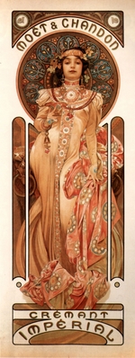 Mucha, Alfons Marie - Advertising Poster for the Moet & Chandon Cremant Imperial