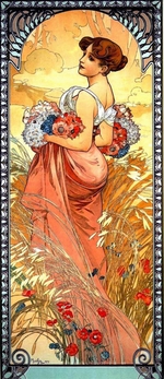 Mucha, Alfons Marie - Summer (From the Series Les Saisons)