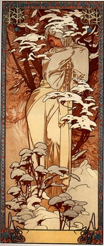 Mucha, Alfons Marie - Winter (From the Series Les Saisons)