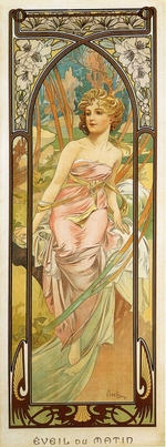 Mucha, Alfons Marie - Morning (From the series Times of the day)