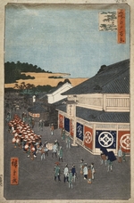 Hiroshige, Utagawa - Hirokoji Street in Shitaya (One Hundred Famous Views of Edo)