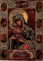 Russian icon - The Mother of God Our Lady of Pochayiv