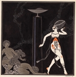 Barbier, George - Tamara Karsavina as Salome im Ballet The Tragedy of Salome by Florent Schmitt
