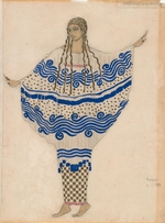 Bakst, Léon - Nymph. Costume design for the ballet The Afternoon of a Faun by C. Debussy