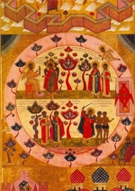 Russian icon - The Paradise (Detail)
