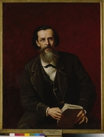Perov, Vasili Grigoryevich - Portrait of the poet Apollon Maykov (1821-1897)