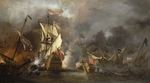 Velde, Willem van de, the Younger - An English Ship in Action with Barbary Corsairs