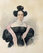 Briullov, Alexander Pavlovich - Portrait of M.O. Smirnova
