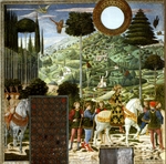 Gozzoli, Benozzo - Three Wise Men. Procession of the Magus Balthasar (Fresco from the Magi Chapel of the Palazzo Medici Riccardi)