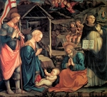 Lippi, Fra Filippo - The Adoration of the Christ Child with Saint George and Saint Vincent Ferrer