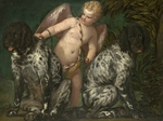Veronese, Paolo - Cupid with two Dogs