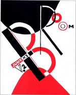 Lissitzky, El - Cover for the magazine Broom