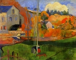 Gauguin, Paul Eugéne Henri - Landscape in Brittany. The David Mill
