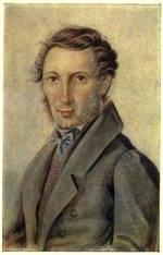 Bestuzhev, Nikolai Alexandrovich - Portrait of Prince Sergei Petrovich Trubetskoy (1790-1860)