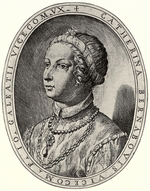 Campi, Antonio - Portrait of Caterina Visconti (1361-1404), Duchess of Milan. Illustration for Cremona fedelissima