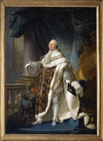 Callet, Antoine-François - Portrait of the King Louis XVI (1754-1793) in his Coronation Robes