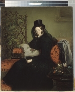 Krüger, Franz - Portrait of Empress Alexandra Fyodorovna (Charlotte of Prussia), Emperor's Nicholas I wife (1798-1860)
