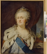 Lampi, Johann-Baptist von, the Elder - Portrait of Empress Catherine II (1729-1796)