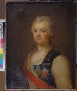 Levitsky, Dmitri Grigorievich - Portrait of the Princess Yekaterina R. Vorontsova-Dashkova (1744-1810), the first  President of the Russian Academy of Sciences