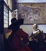 Vermeer, Jan (Johannes) - Officer and Laughing Girl