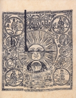 Anonymous - The sun with zodiac signs and four seasons