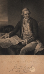 Holl, William, the Younger - Portrait of James Cook