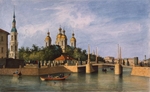 Perrot, Ferdinand Victor - The Saint Nicholas Naval Cathedral in Saint Petersburg