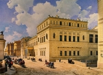 Premazzi, Ludwig (Luigi) - View of the New Hermitage from Millionnaya Street