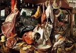 Aertsen, Pieter - Butcher's Stall with the Flight into Egypt